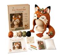 Fantasy Hood Hat DIY Crochet Kit, Dragon Crochet Hat Kits
