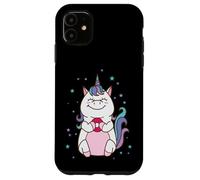 Fantasy Horse Unicorn eating a Donut Case for iPhone 11
