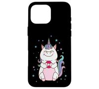Fantasy Horse Unicorn eating a Donut Case for iPhone 16 Pro Max