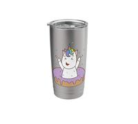 Fantasy Horse Unicorn in Donut Stainless Steel Insulated Tumbler
