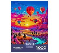 Fantasy Hot Air Balloon Journey 1000 Pieces Jigsaw Puzzle Adults Teens Creative Relax Hobby Renowned Scenery Premium Collectible 38x26cm/1000pcs