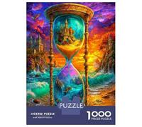 Fantasy Hourglass Scene 1000pc Puzzle for Adults Jigsaw Puzzle Extra-Thick Cardboard Stress Relief Travel Adults Kids 12+ Brain Training Puzzle 38x26cm/1000pcs