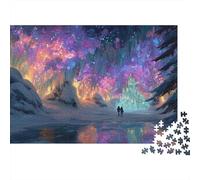 Fantasy Ice Cave 100% Recycled Cardboard Rainbow Mountain Path 1000Pc Jigsaw Puzzle Adults Fun Activity for Rainy Days 38x26cm/1000pcs