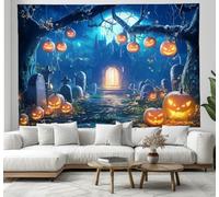 Fantasy illustrations Tapestry 100x150cm Halloween Hanging Party Supplie Decoration for Bedroom Wall Picnic SheetsEnchanted Forest