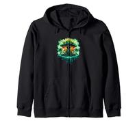 Fantasy - Island - Tree Zip Hoodie