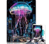 Fantasy Jellyfish Puzzles 1000 Pieces for Teenagers,Educational Games Home Decoration Deal As Gifts for The Whole Family 75x50cm