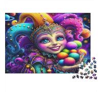 Fantasy Jester Character 1000 Pieces Jigsaw Puzzles Whimsical Clown Art Sturdy Cardboard for Family Group Activities 70x50cm/1000pcs