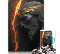 Fantasy Jesus JigsawPuzzle 1000 Pieces for Adults,Learning Educational Toys Family Games with Matching Poster And Trivia Sheet 50x75cm