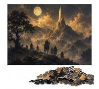 Fantasy Journey to The Tower Jigsaw Puzzle for Adults, Wooden, 300 Pieces | New Year gift for puzzle lovers with indoor weekend activity on weekends.