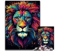 Fantasy Jungle Lion 1000 Piece Jigsaw Puzzles for Adults Paper Jigsaw Puzzles for Adults Interactive Family Game, Ideal, Family Activity Game 1000 PCS(38x26cm)