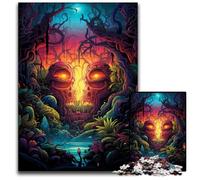 Fantasy Jungle Scenery 1000 Piece Jigsaw Puzzles for Adults Paper Jigsaw Puzzles for Adults Interactive Family Game, Ideal, Family Activity Game 1000 PCS(38x26cm)