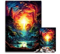 Fantasy Jungle Scenery Jigsaw Puzzles for Adults 1000 Piece Paper Jigsaw Puzzles for Home Decor, Ideal Christmas & New Year Gift for Teenagers 1000 PCS(38x26cm)