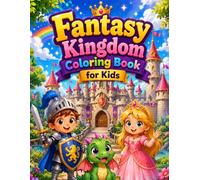 Fantasy Kingdom Coloring Book for Kids Ages 3-8: 70 Magical Princesses, Dragons & Castle Adventures