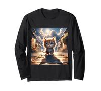Fantasy Kitten Road City Long Sleeve T-Shirt