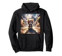 Fantasy Kitten Road City Pullover Hoodie