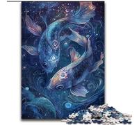 Fantasy Koi 1000 Piece Jigsaw Puzzle for Adults Teens, Art Interesting Stress Reduction Wishlist with Santa Claus for Age 14 (50x75cm)