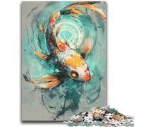 Fantasy Koi JigsawPuzzle 1000 Pieces for Adults, for Age 14+ Home Art Decor Family Games Christmas Birthday Gifts 50x75cm