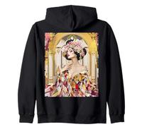 Fantasy Lady Art Deco Zip Hoodie