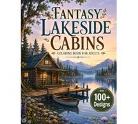 Fantasy Lakeside Cabins Coloring Book for Adults: 100+ Cozy Lakeside Cabins, Peaceful Forest Retreats, Magical Waterfront Cottages, Hidden Woodland ... Escape (Cozy Fantasy Escapes Collection)