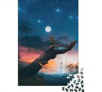 Fantasy Landscape Moon 1000 Pc Eco-friendly Paper Jigsaw Puzzle Set Adults Kids Fun Challenging Game Decoration 70x50cm/1000pcs