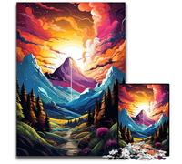 Fantasy Landscape Under Sunset JigsawPuzzle 1000 Pieces for Adults Paper Jigsaw Puzzles for Adults for Birthdays And Holidays 1000 PCS(38x26cm)