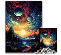 Fantasy Landscape Under Sunset Jigsaws 1000 Pieces for Adults Puzzles for Adults Challenging Brain Teaser for Teenagers, Family Game Night Fun 1000 PCS(75x50cm)
