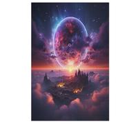 Fantasy Landscape Wooden Puzzles Jigsaw Puzzle 1000 Pieces for Adults Creative Difficult Challenging Game 78×53cm
