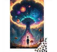 Fantasy Landscape3 Puzzles 1000 Pieces Wooden Puzzles for Adults And Teenager Family Game Christmas Eve Gifts 1000pcs (75x50cm)
