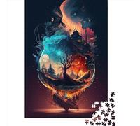 Fantasy Landscapes 1 500 Piece Jigsaw Puzzle for Adults-Puzzles Teenagers Gifts -Wooden Puzzles- Relax Puzzles Games-Brain Teaser Puzzle 500pcs (52x38cm)