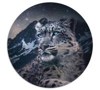 Fantasy Leopard 1000 Piece Jigsaw Puzzles for Adults 1000 Pieces Round Puzzles for Adults DIY Decoration, Brain Challenge, for Adult, Family, 67.5x67.5cm