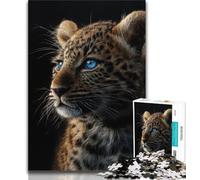 Fantasy Leopard 1000 Pieces Jigsaw Puzzle for Adults& Teens,Challenging Game And Family Play for Is Ideal As A Gift for The Whole Family (38x26cm)
