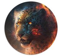 Fantasy Leopard Adult Jigsaw Puzzles 1000 Pieces Cardboard Puzzles Family Activity, DIY Home Decor, 67.5x67.5cm