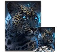 Fantasy Leopard Adult Jigsaw Puzzles 1000 Pieces Impossible Jigsaw Puzzles for Adults Brain Teaser, Adult Game, Family Interactive Activity 26X38CM/10.23x14.96inch