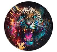 Fantasy Leopard Impossible Jigsaw Puzzles for Adults Adult Jigsaw Puzzles 1000 Pieces Erfect for Home Decor,Birthdays,Holidays,and Gifts 67.5x67.5cm