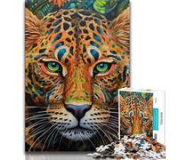 Fantasy Leopard Jigsaw Puzzles for Adults 1000 Jigsaws,Challenging Game Gifts for Is Ideal As A Gift for The Whole Family (38x26cm)