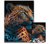 Fantasy Leopard JigsawPuzzle 1000 Pieces for Adults Wooden Jigsaw Puzzles for Teenagers, Couples, And Friends for Birthdays, Christmas 50x75CM/19.68x29.52inch