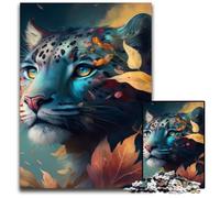 Fantasy Leopard JigsawPuzzle 1000 Pieces for Adults Wooden Jigsaw Puzzles for Teenagers, Couples, And Friends for Birthdays, Christmas 50x75CM/19.68x29.52inch