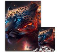 Fantasy Leopard JigsawPuzzle 1000 Pieces for Adults Wooden Jigsaw Puzzles for Teenagers, Couples, And Friends for Birthdays, Christmas 50x75CM/19.68x29.52inch