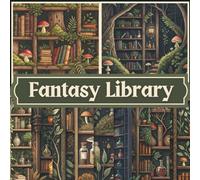 Fantasy Library Scrapbook Paper Craft Pad: 18 Whimsical Bookshelf Designs, 36 Double-Side Sheets Printed on 8.5"x8.5" Sized Paper. Perfect for Card ... Album, Decoration, DIY Projects and More