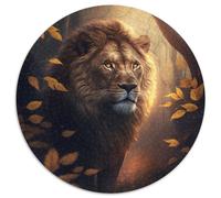 Fantasy Lion 1000 Pieces Puzzle Gifts Round Jigsaw Puzzle 1000 Pieces Fun at Home Activities, Birthday Present, Travel Gifts 67.5x67.5cm