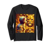 Fantasy Lion And Kitten Long Sleeve T-Shirt