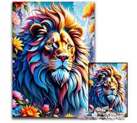 Fantasy Lion Puzzle 1000 Pieces Jigsaw Puzzles for Adults for Parents Lovers FriendsAge 14 1000 PCS(38x26cm)