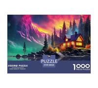 Fantasy Lodge by The Lake Puzzle 1000 Pieces for Adults Teens Educational Entertainment Fantasy World Premium Box Collectible 38x26cm/1000pcs