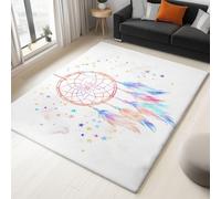 Fantasy Love Galaxy Dream Catcher Area Rug For Living Room - Machine Washable Rug With Short Pile For Bedroom, Print Rugs, Stain Resistant Carpet For Office, 120 x 170 cm, White