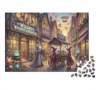 Fantasy Magic Market 1000 Piece Jigsaw Puzzle,Impossible Challenge,Adults & Kids 14+,Home Wall Decor,Educational Toy,Premium Cardboard,Gift Idea,Stress Relief 38x26cm