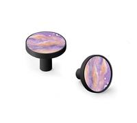 Fantasy Magical Moon and Clouds Cabinet Knobs and Wall Hooks, 6 Pack Modern Drawer Pulls with Black Base, Solid Zinc Alloy Handles for Kitchen, Bathroom, Dresser