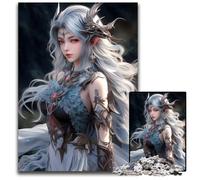 Fantasy Maiden WarriorJigsaws 1000 Pieces for Adults Paper Jigsaw Puzzles Perfect for Family Fun Party Games Birthday Party Favors 1000 PCS(38x26cm)