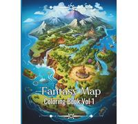 Fantasy Map Coloring Book