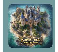 Fantasy Map Coloring Book - Adult And Kids Coloring Book, Fantasy Coloring Sheets