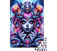 Fantasy Masked Witch 1000 Piece Jigsaw Puzzle Paper for Adults Gothic Art Style Jigsaw Puzzle for Family Relaxation Focus Home Decor Gift 70x50cm/1000pcs